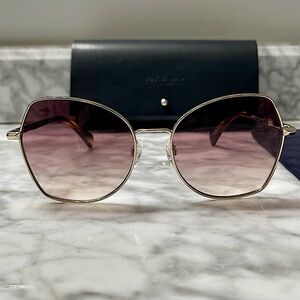 Rag & Bone Gold Havana Butterfly Sunglasses RNB1067/G/S